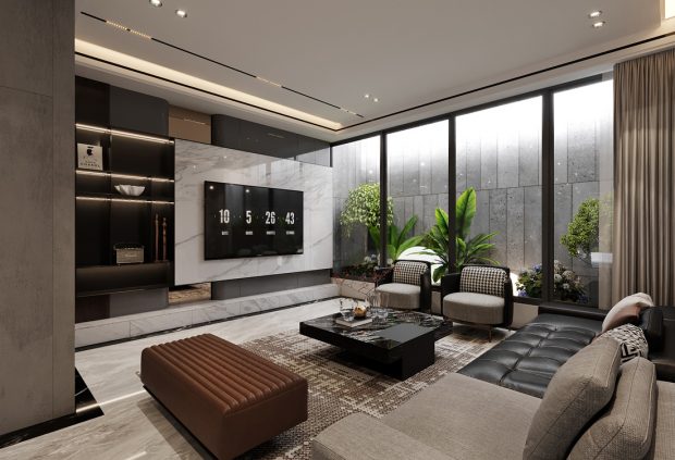 Thiết kế nhà phố 5 tầng hiện đại diện tích 100m2 – A Nguyên
