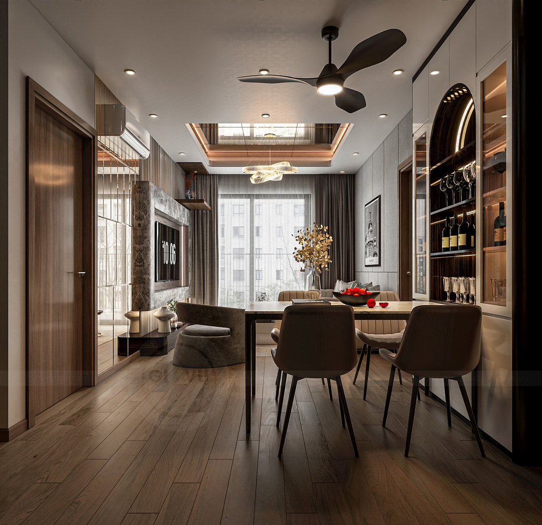 thiết kế nội thất căn hộ The Canopy Residences 3Pn 65m2 1