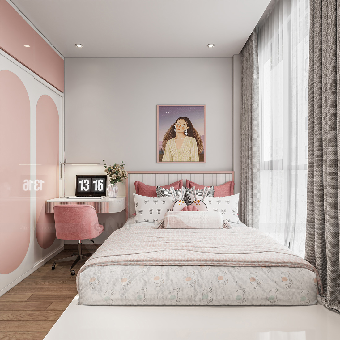 thiết kế nội thất căn hộ The Canopy Residences 3Pn 65m2 13
