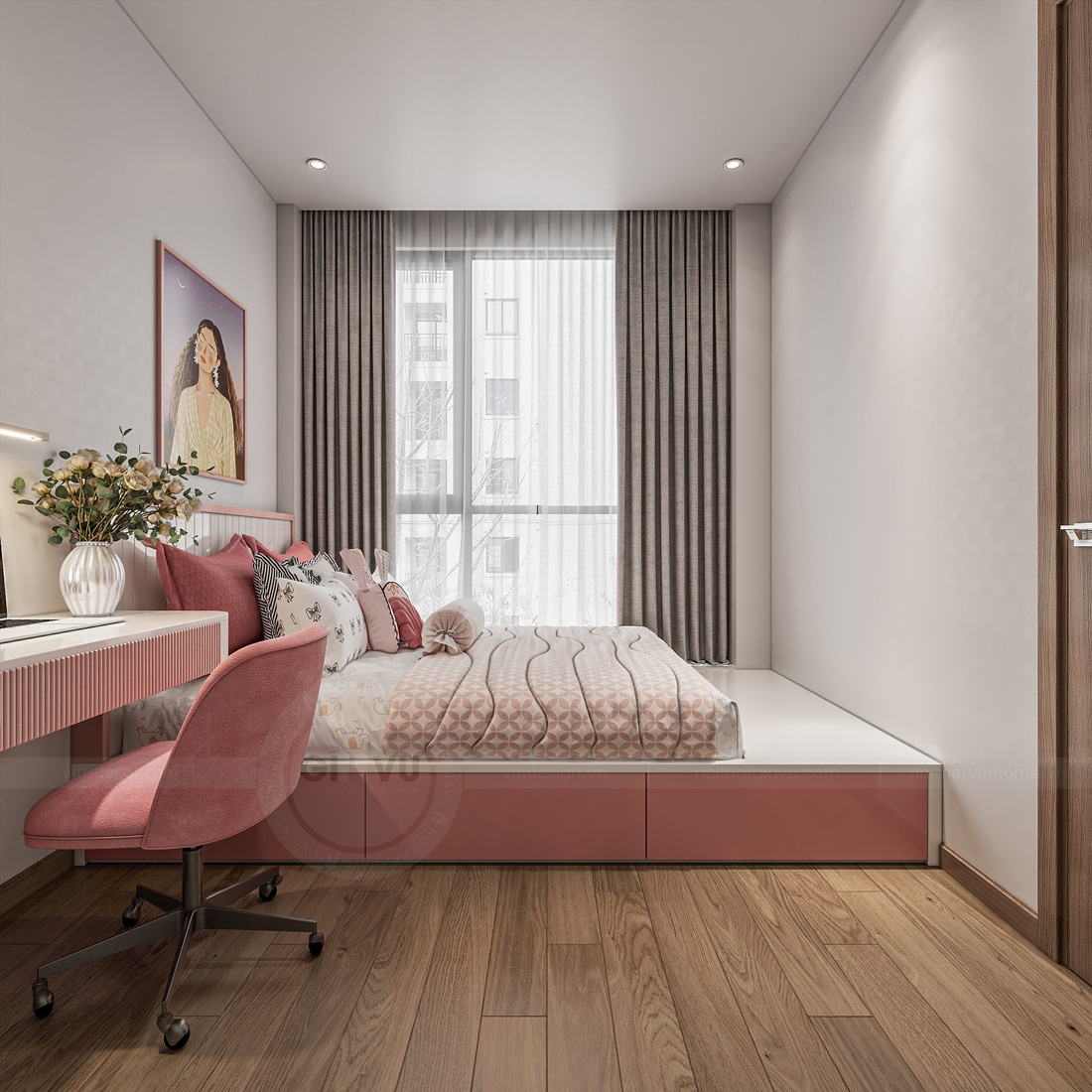 thiết kế nội thất căn hộ The Canopy Residences 3Pn 65m2 14