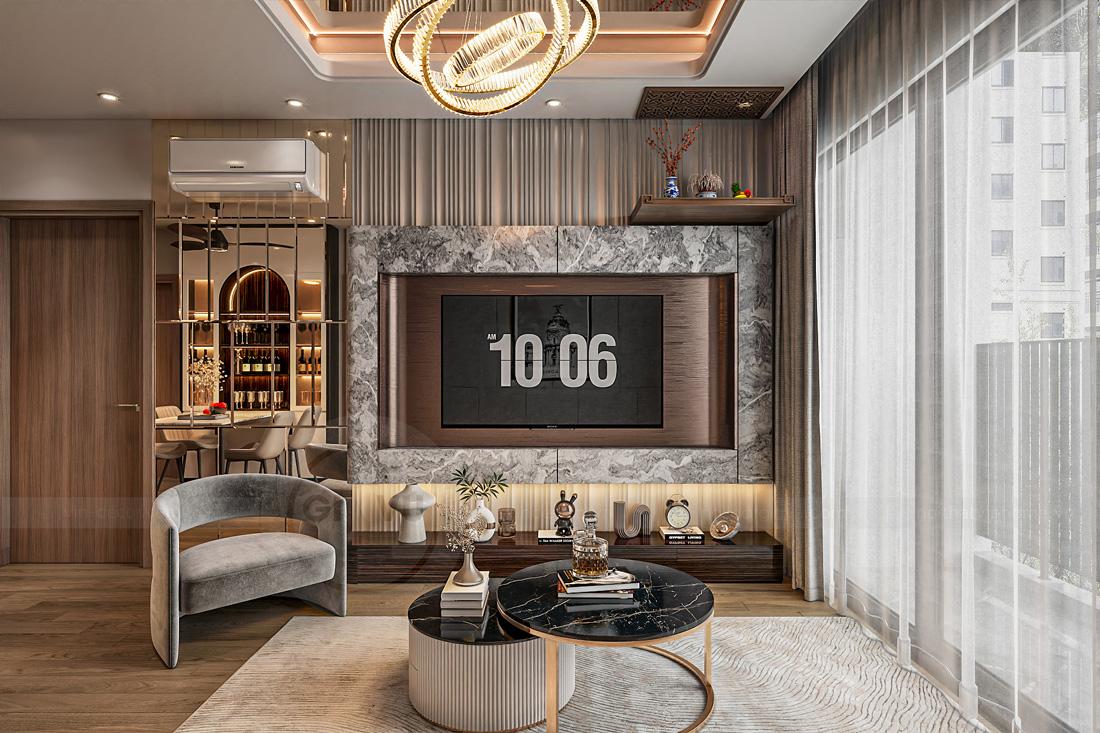 thiết kế nội thất căn hộ The Canopy Residences 3Pn 65m2 5