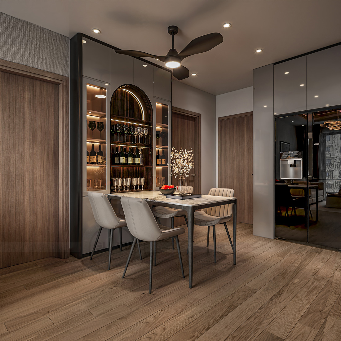 thiết kế nội thất căn hộ The Canopy Residences 3Pn 65m2 6