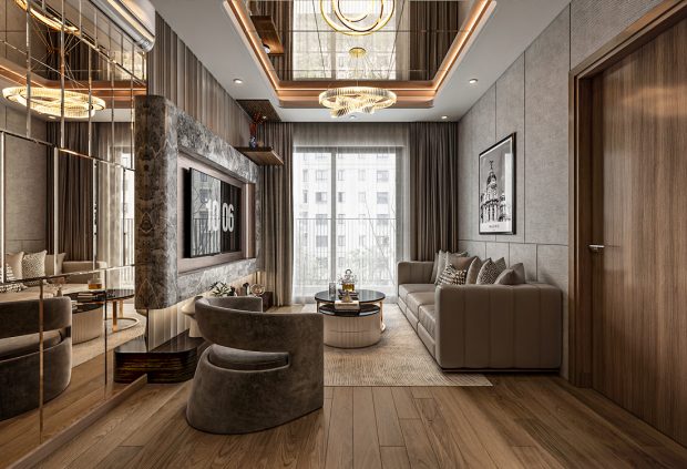 Thiết Kế Nội Thất Căn Hộ The Canopy Residences 3PN 65m2