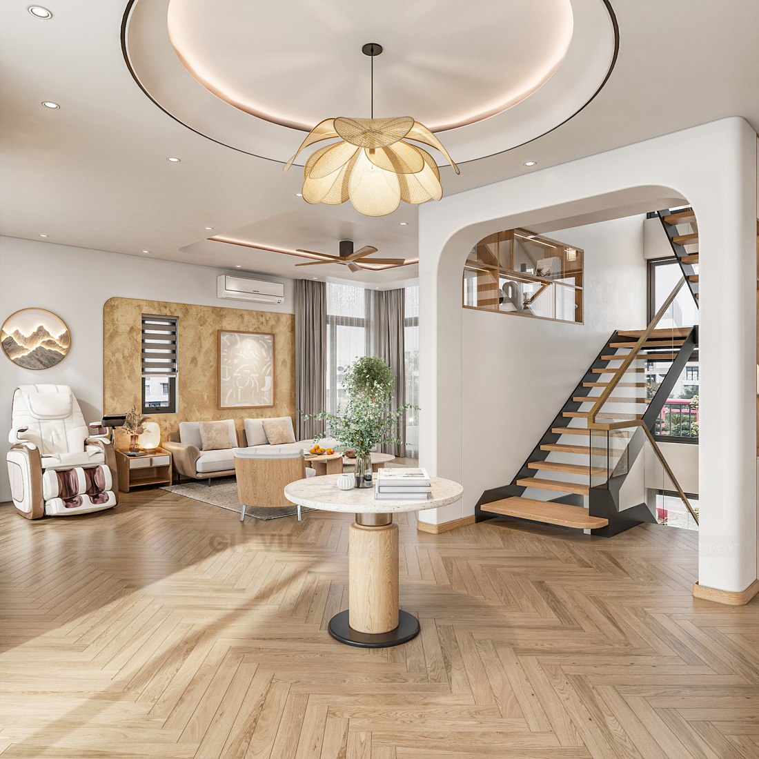 thiết kế thi công biệt thự legacy Hill 6