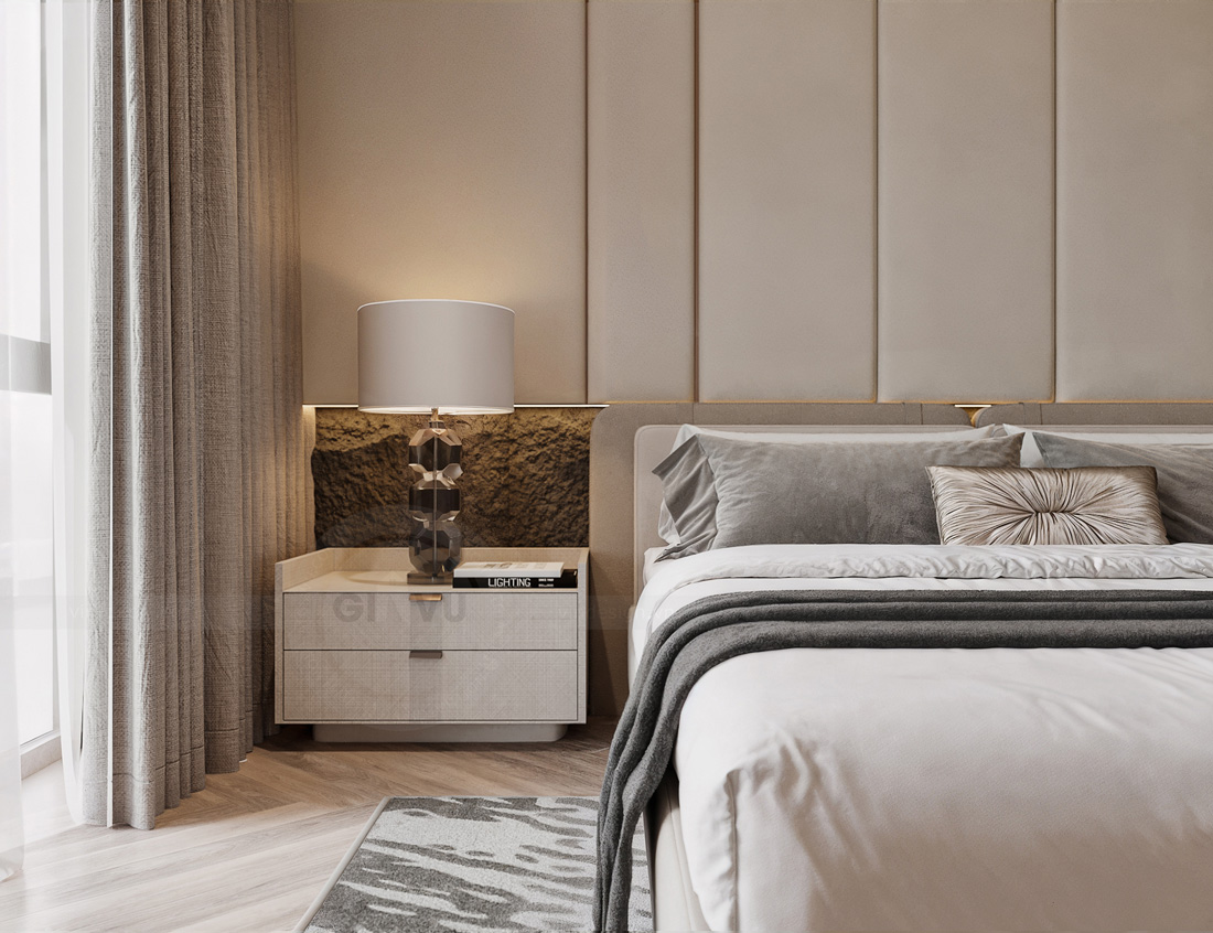 thiết kế nội thất biệt thự tứ lập Vinhomes Ocean Park - A Kiên 13