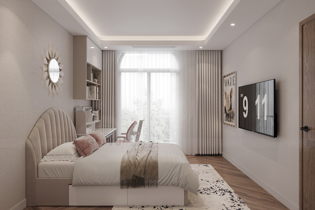 thiết kế nội thất biệt thự tứ lập Vinhomes Ocean Park - A Kiên 17