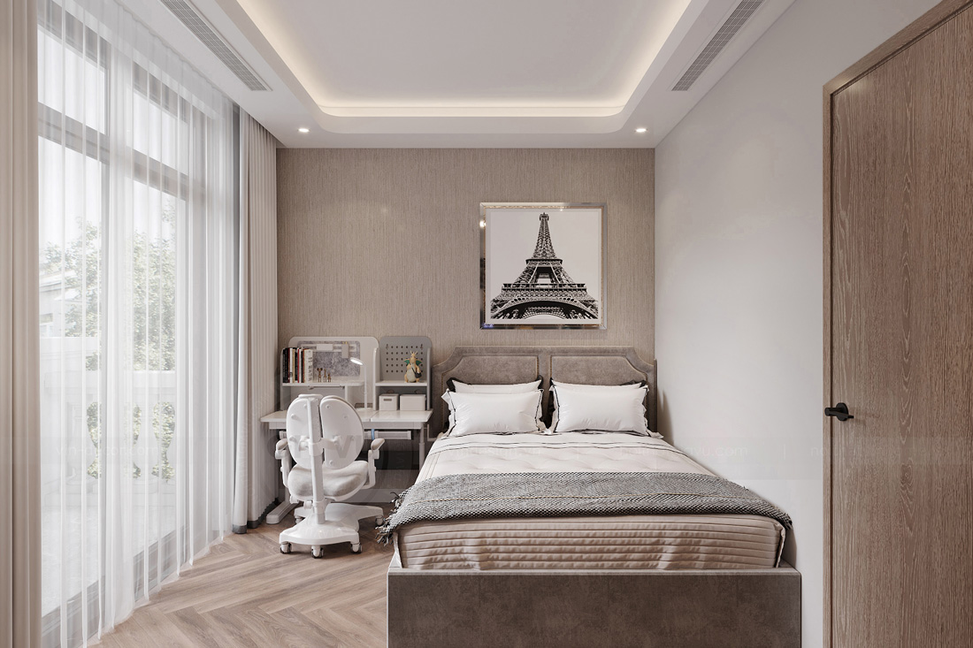 thiết kế nội thất biệt thự tứ lập Vinhomes Ocean Park - A Kiên 20