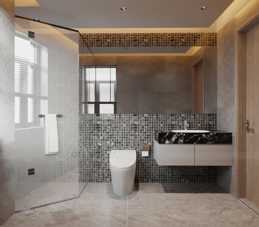 thiết kế nội thất biệt thự tứ lập Vinhomes Ocean Park - A Kiên 23