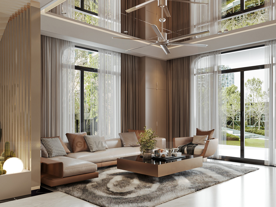 thiết kế thi công nội thất nhà phố 3 tầng nhà chị Thảo 1