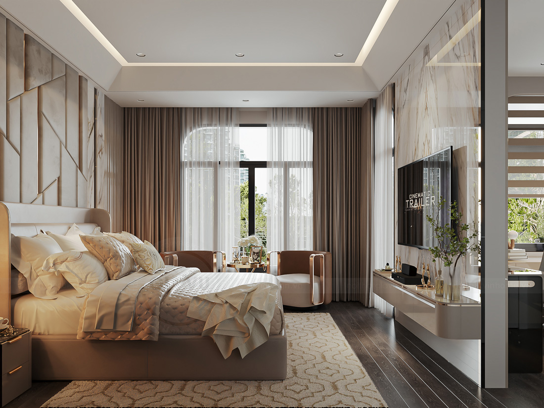 thiết kế thi công nội thất nhà phố 3 tầng nhà chị Thảo 15