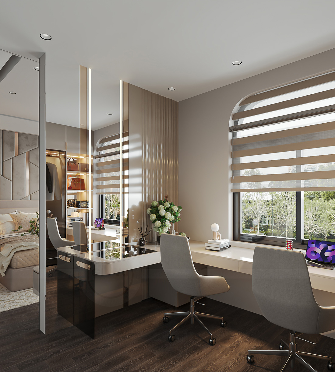 thiết kế thi công nội thất nhà phố 3 tầng nhà chị Thảo 17