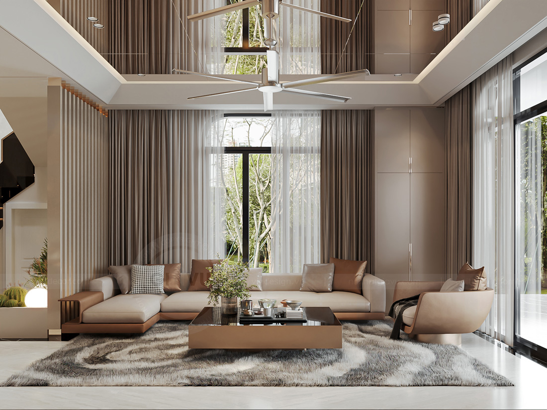 thiết kế thi công nội thất nhà phố 3 tầng nhà chị Thảo 2