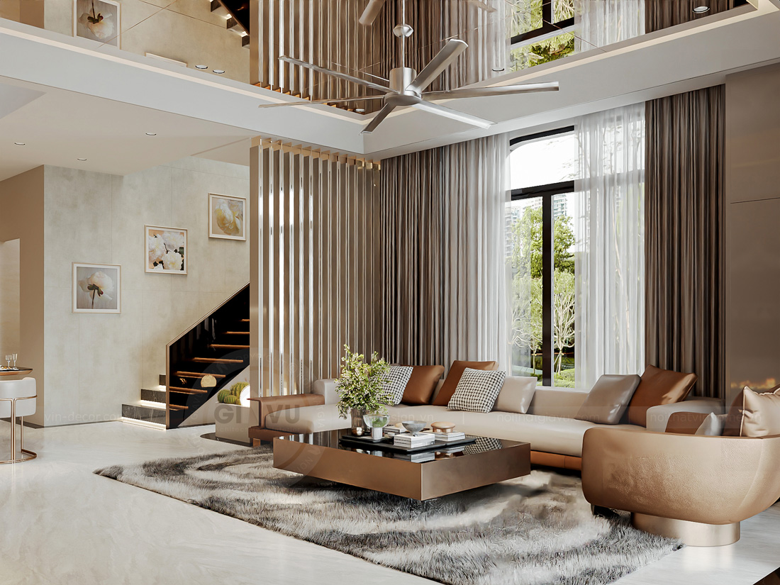 thiết kế thi công nội thất nhà phố 3 tầng nhà chị Thảo 4