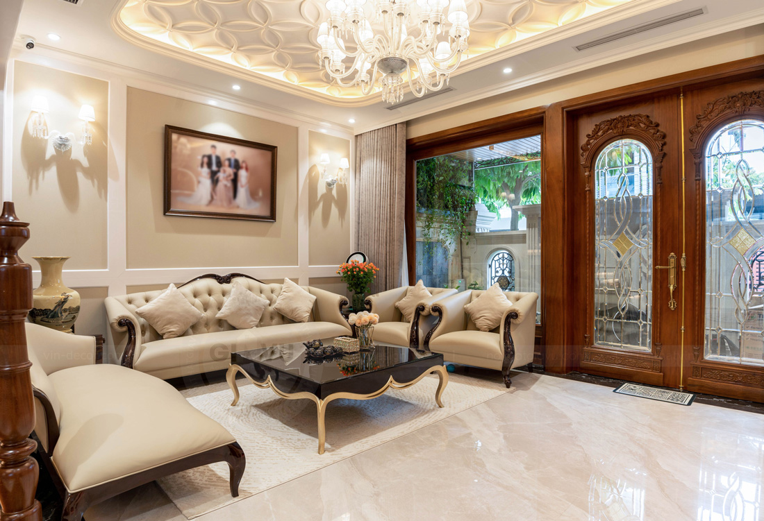 thi công hoàn thiện biệt thự An Vượng Villa nhà anh Phương 2