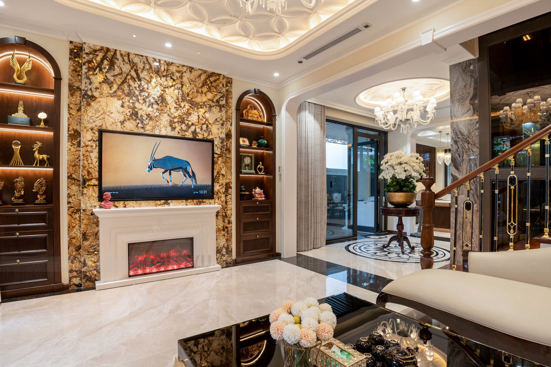 thi công hoàn thiện biệt thự An Vượng Villa nhà anh Phương 4