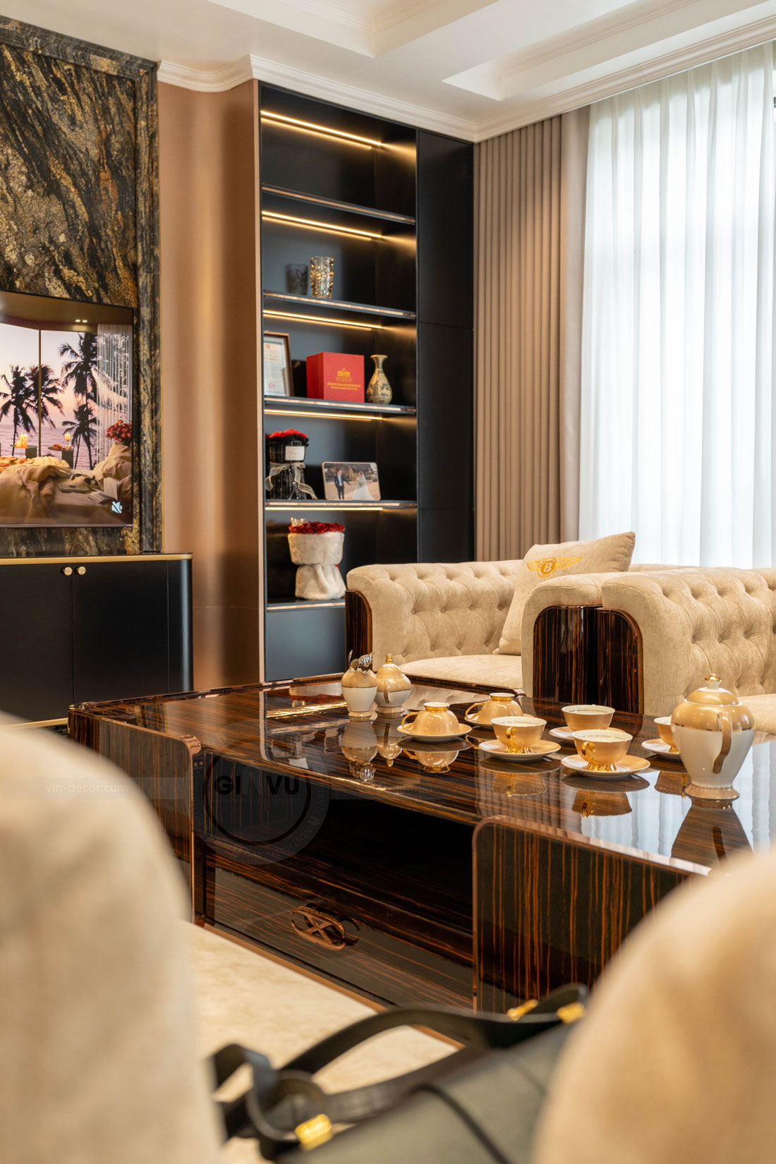 thi công nội thất cao cấp tại Thái Bình - Biệt thự 450m2 16