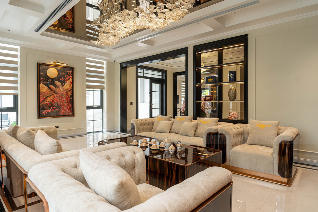 thi công nội thất cao cấp tại Thái Bình - Biệt thự 450m2 3