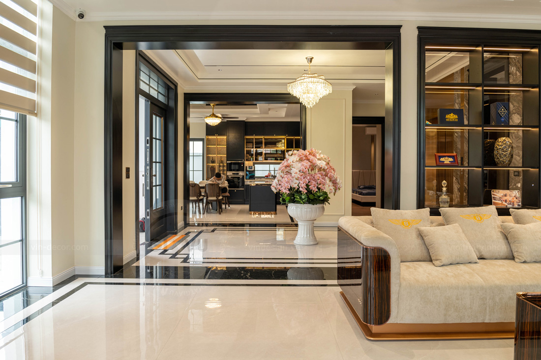 thi công nội thất cao cấp tại Thái Bình - Biệt thự 450m2 5