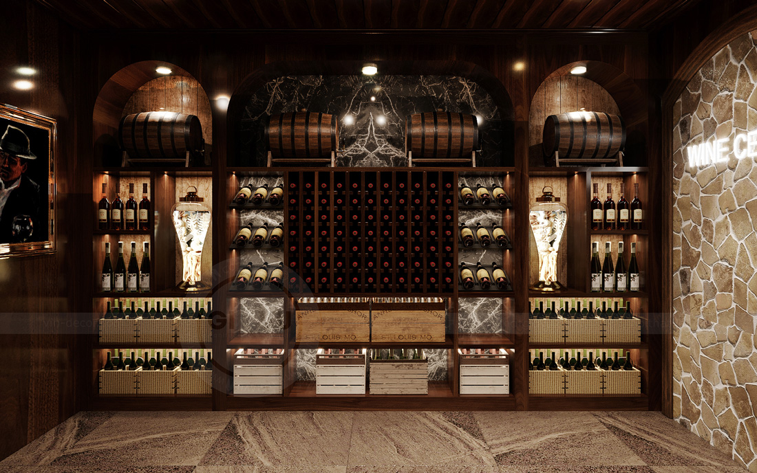 thiết kế biệt thự bán hầm tân cổ điển nhà anh Trung 10