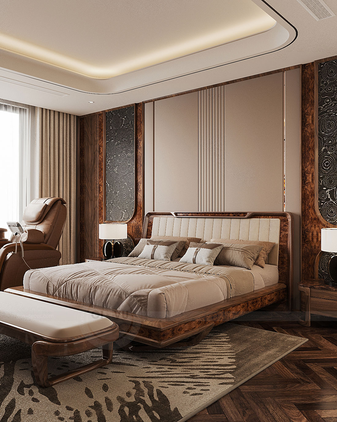 thiết kế biệt thự bán hầm tân cổ điển nhà anh Trung 25