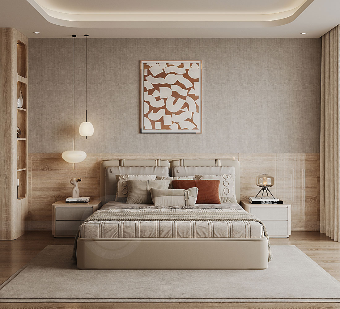 thiết kế biệt thự bán hầm tân cổ điển nhà anh Trung 32