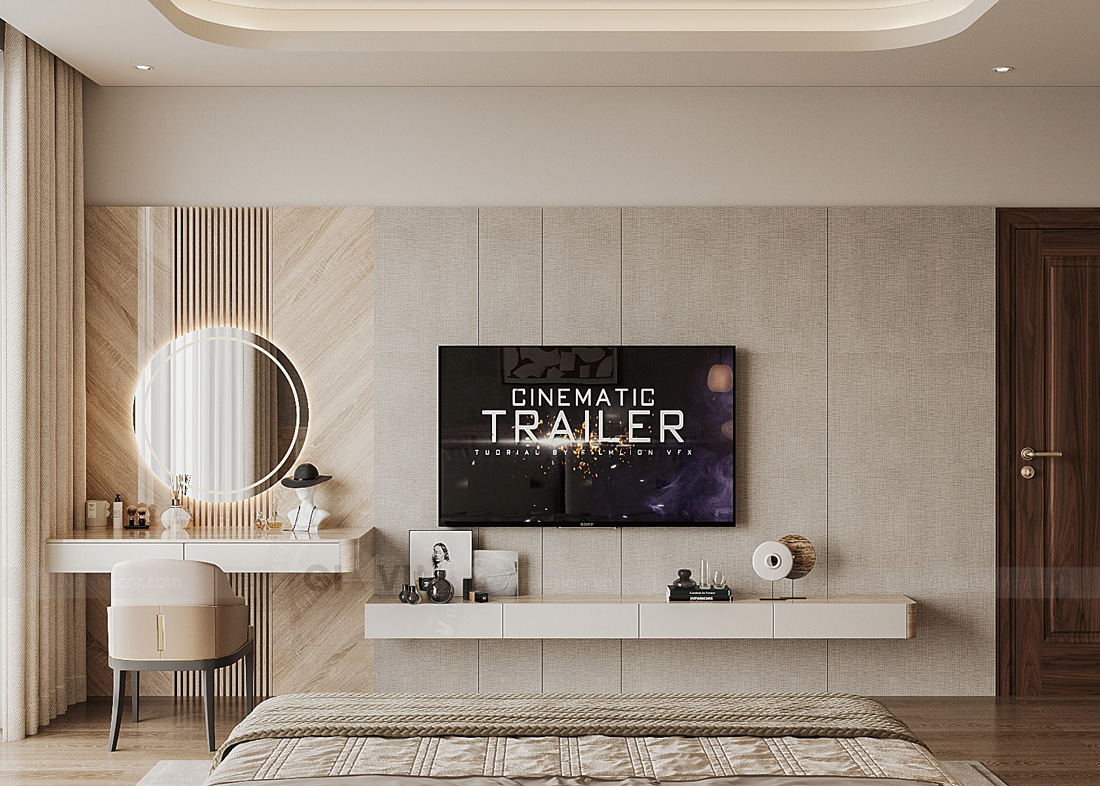 thiết kế biệt thự bán hầm tân cổ điển nhà anh Trung 34