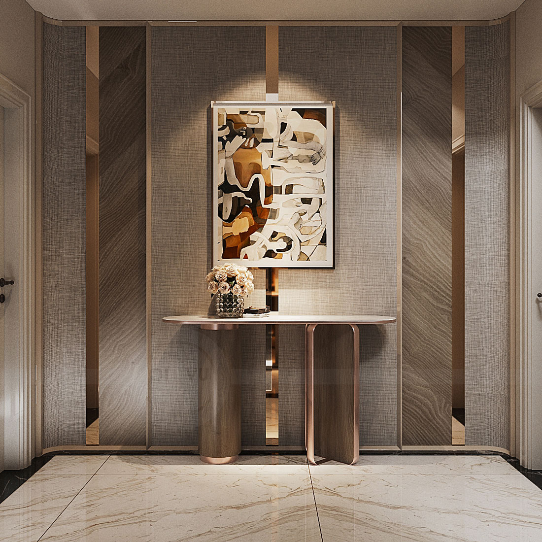 thiết kế biệt thự bán hầm tân cổ điển nhà anh Trung 38