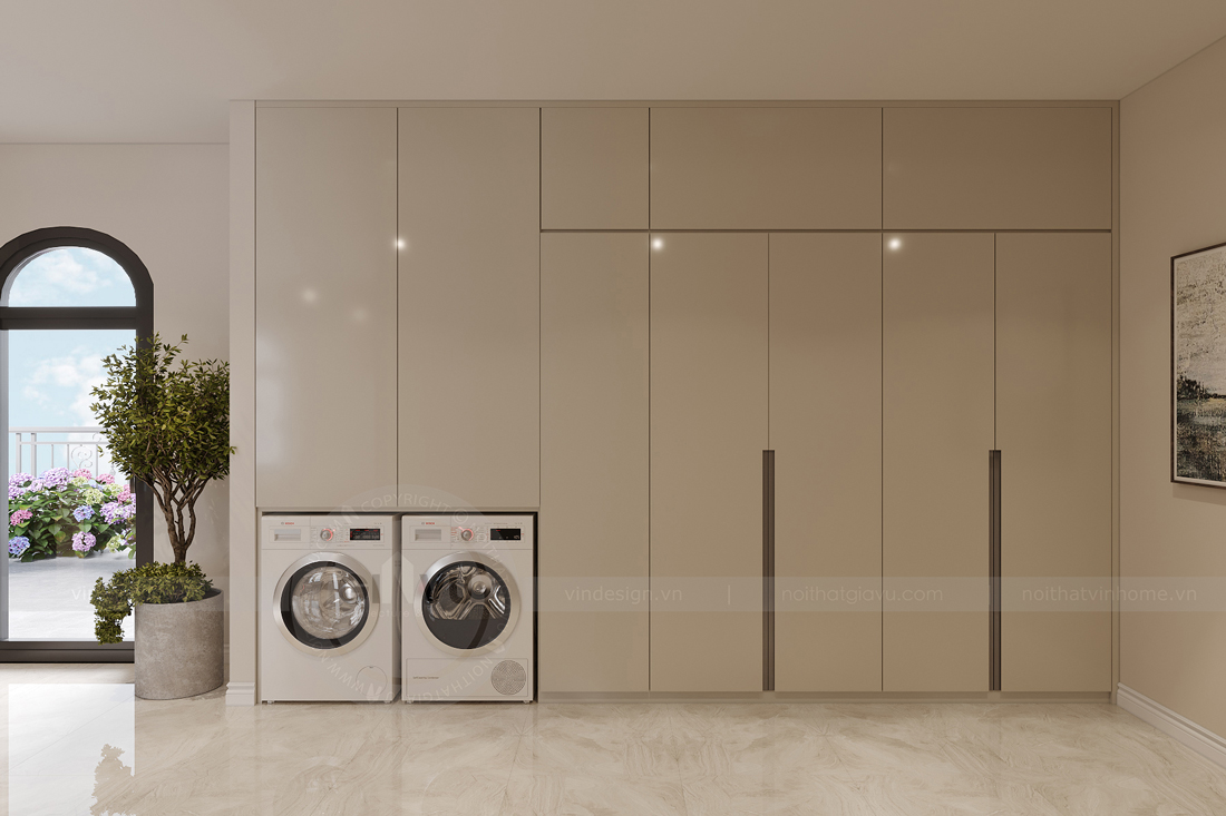 thiết kế biệt thự bán hầm tân cổ điển nhà anh Trung 56