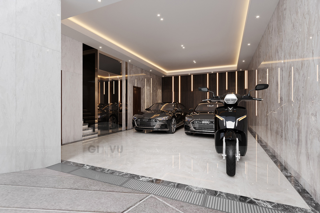 thiết kế biệt thự bán hầm tân cổ điển nhà anh Trung 8