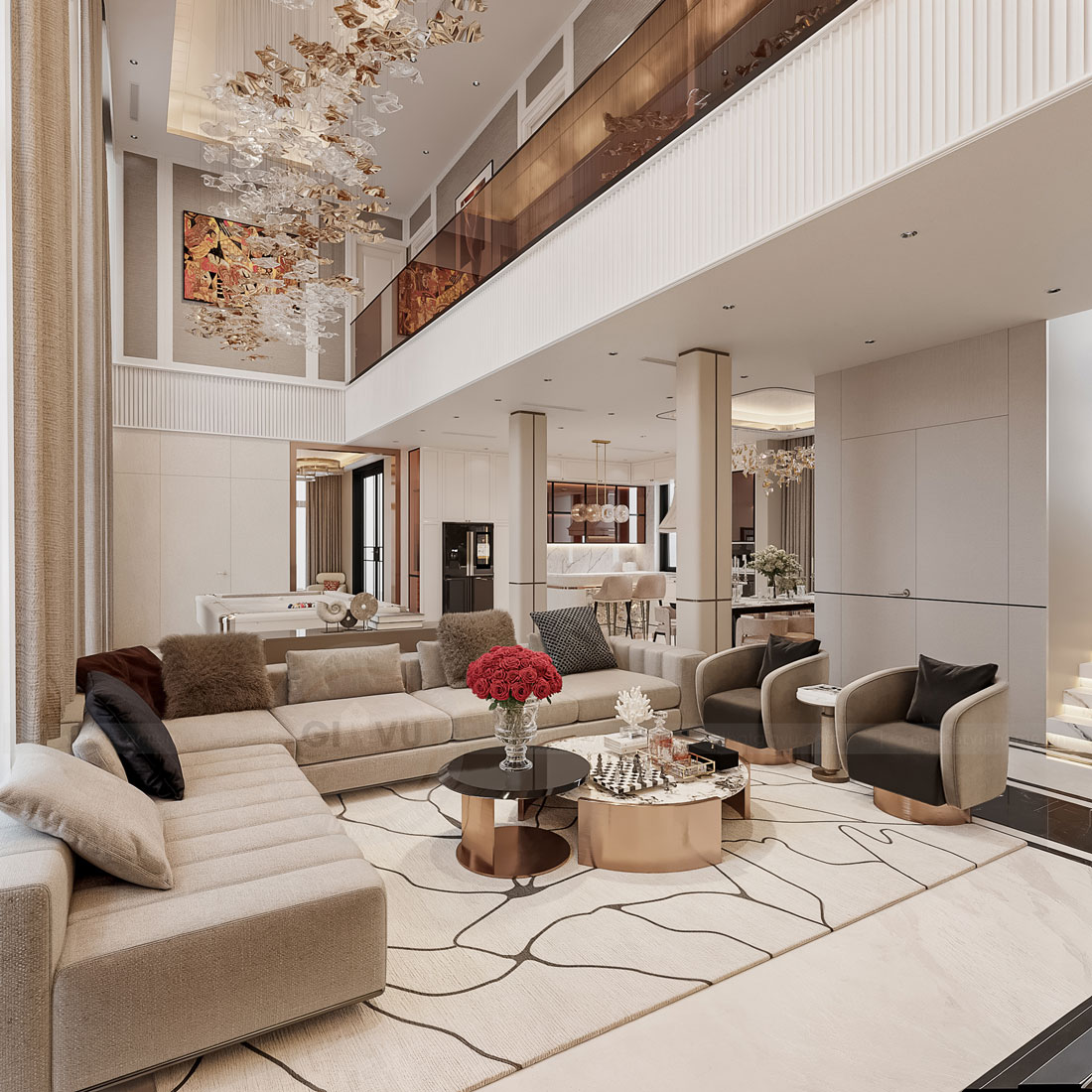 thiết kế nội thất biệt thự Legacy Hill nhà anh Hoàng 13