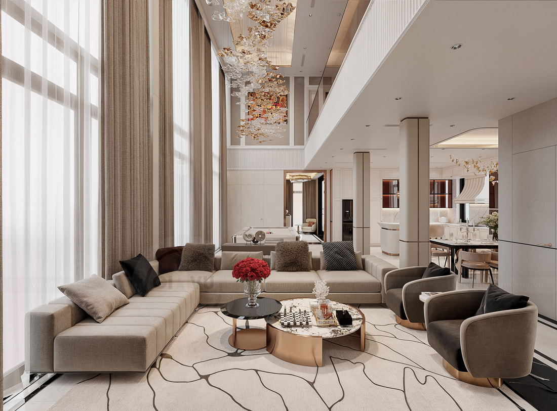 thiết kế nội thất biệt thự Legacy Hill nhà anh Hoàng 14