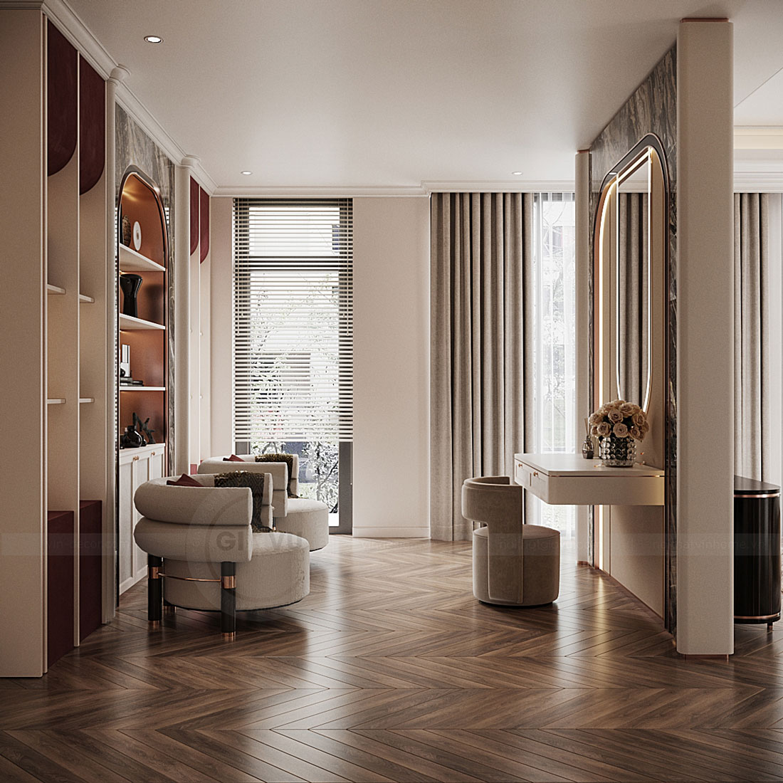 thiết kế nội thất biệt thự Legacy Hill nhà anh Hoàng 35