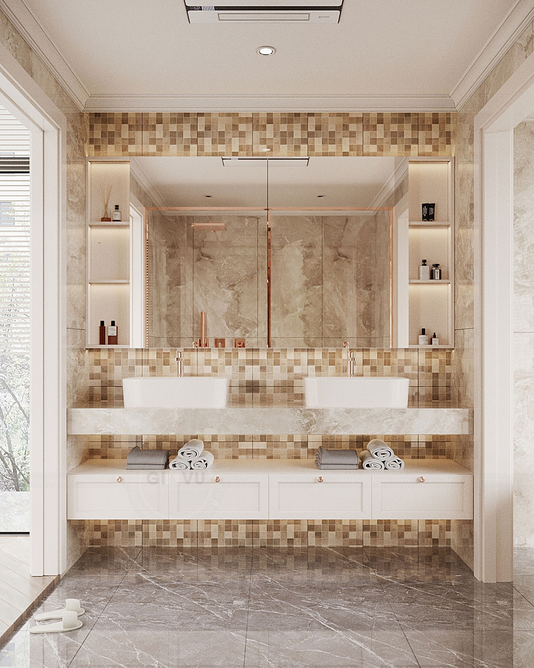 thiết kế nội thất biệt thự Legacy Hill nhà anh Hoàng 38