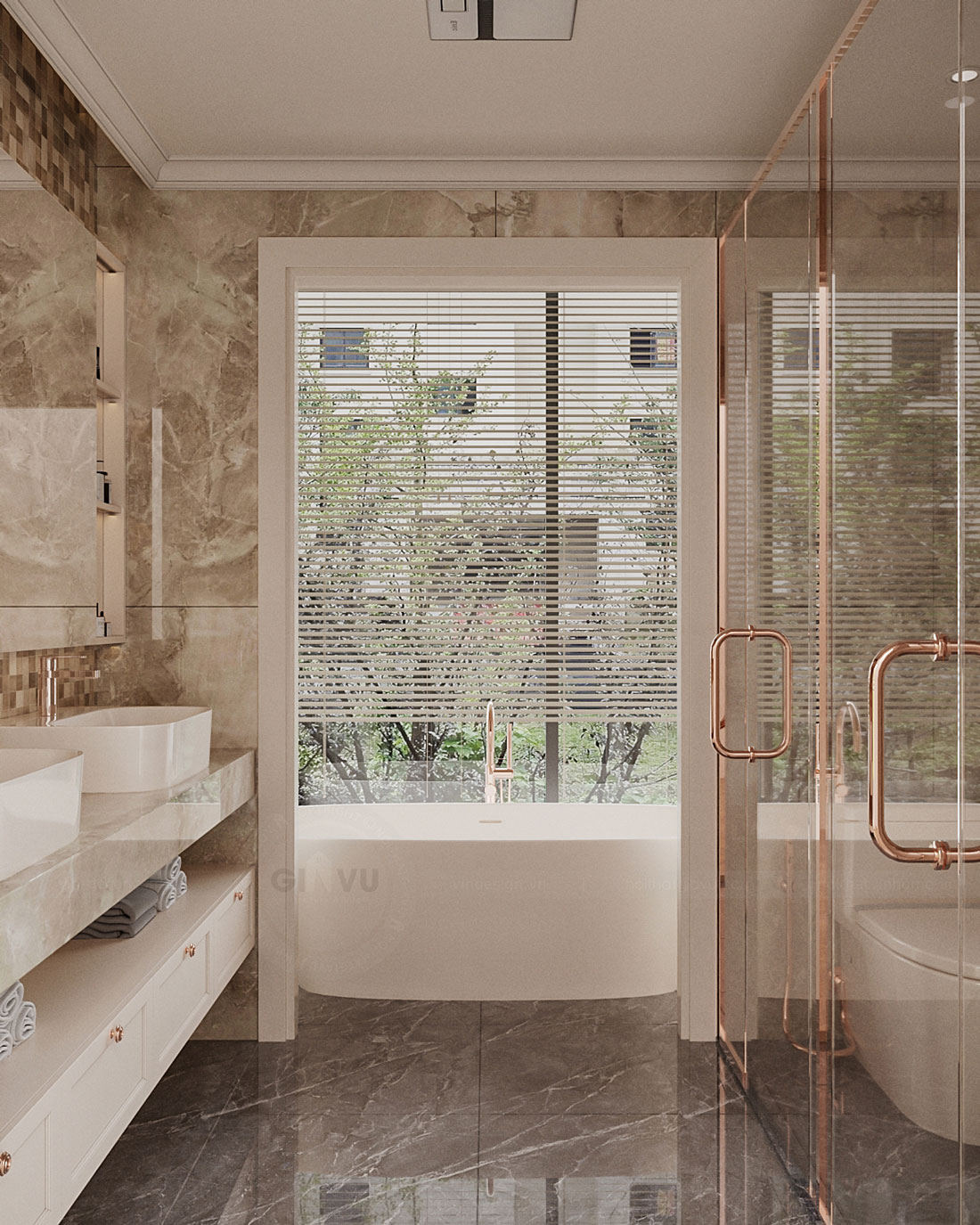 thiết kế nội thất biệt thự Legacy Hill nhà anh Hoàng 39