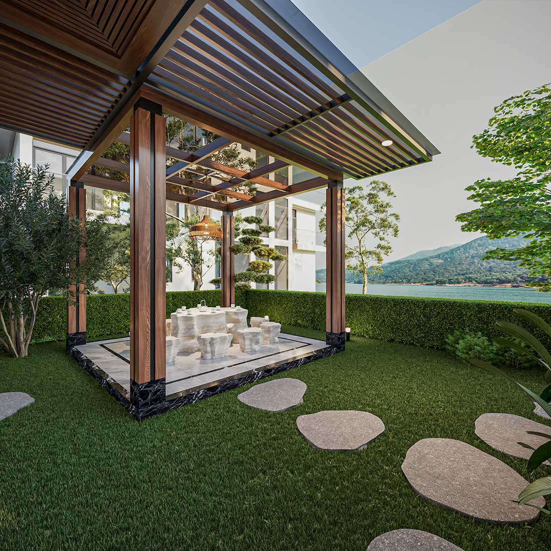 thiết kế nội thất biệt thự Legacy Hill nhà anh Hoàng 4