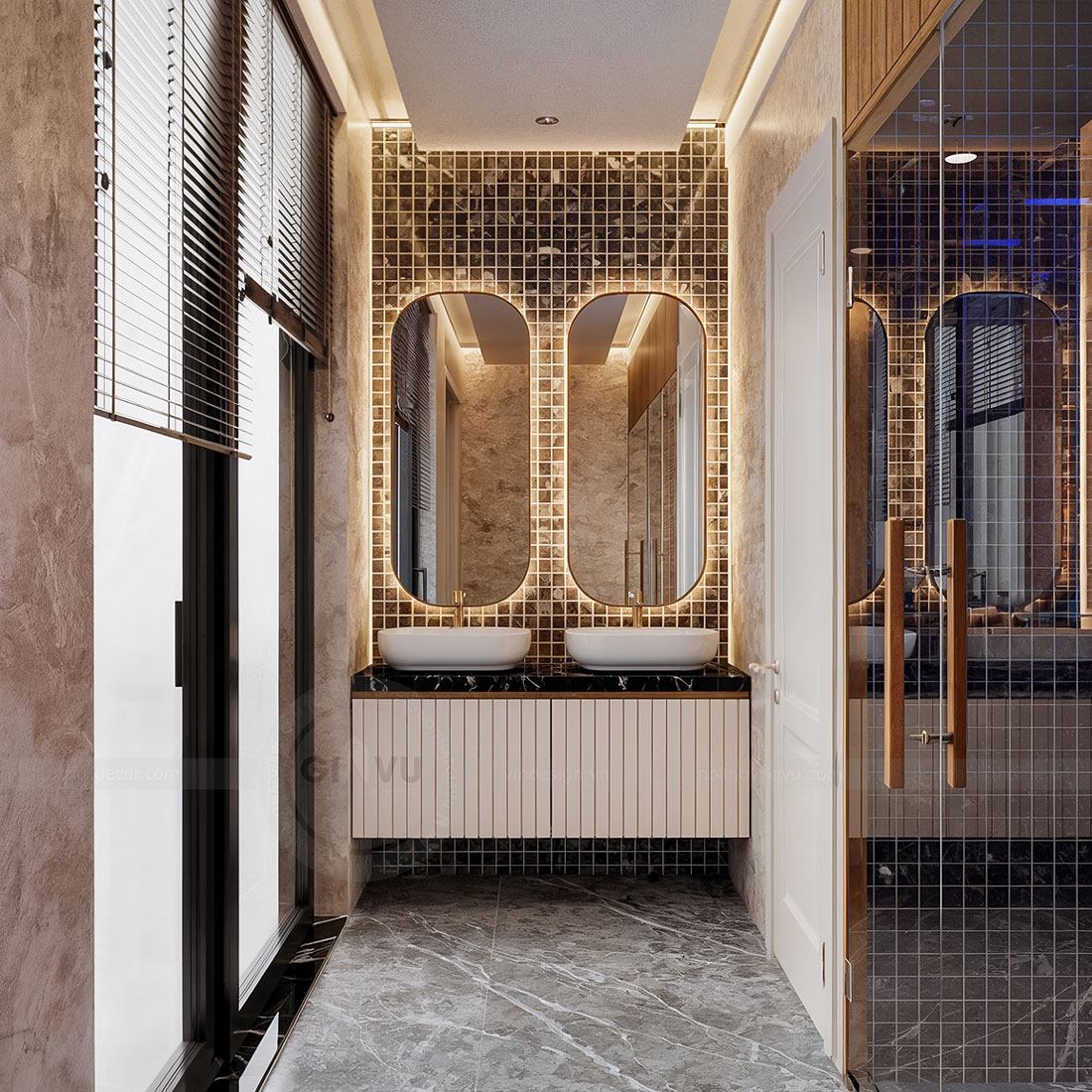 thiết kế nội thất biệt thự Legacy Hill nhà anh Hoàng 56