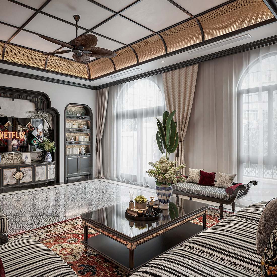 thiết kế thi công biệt thự Vinhomes Vũ Yên nhà anh Trung 10