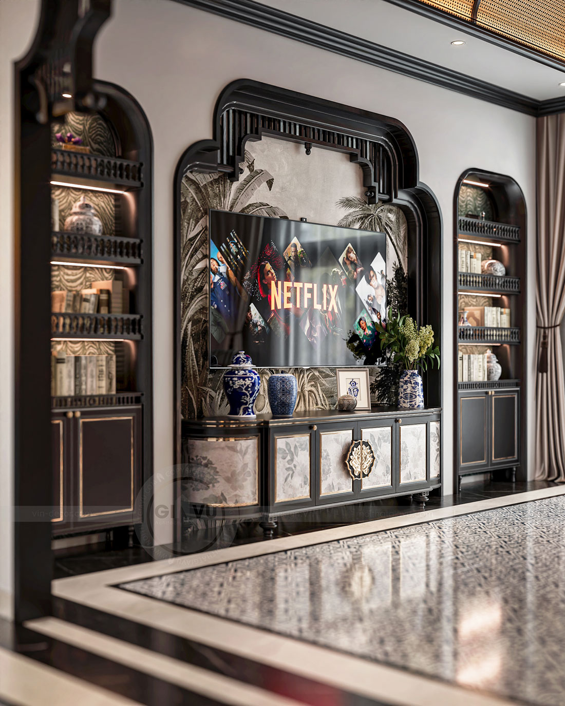 thiết kế thi công biệt thự Vinhomes Vũ Yên nhà anh Trung 11