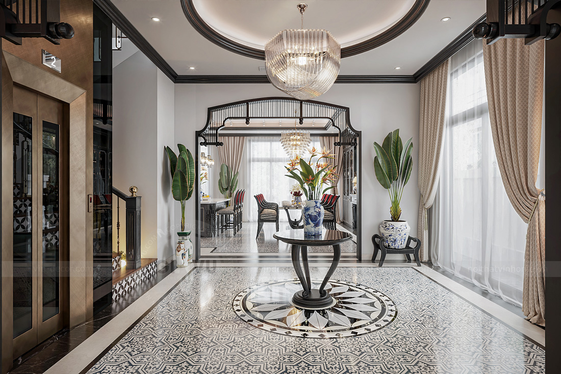 thiết kế thi công biệt thự Vinhomes Vũ Yên nhà anh Trung 12