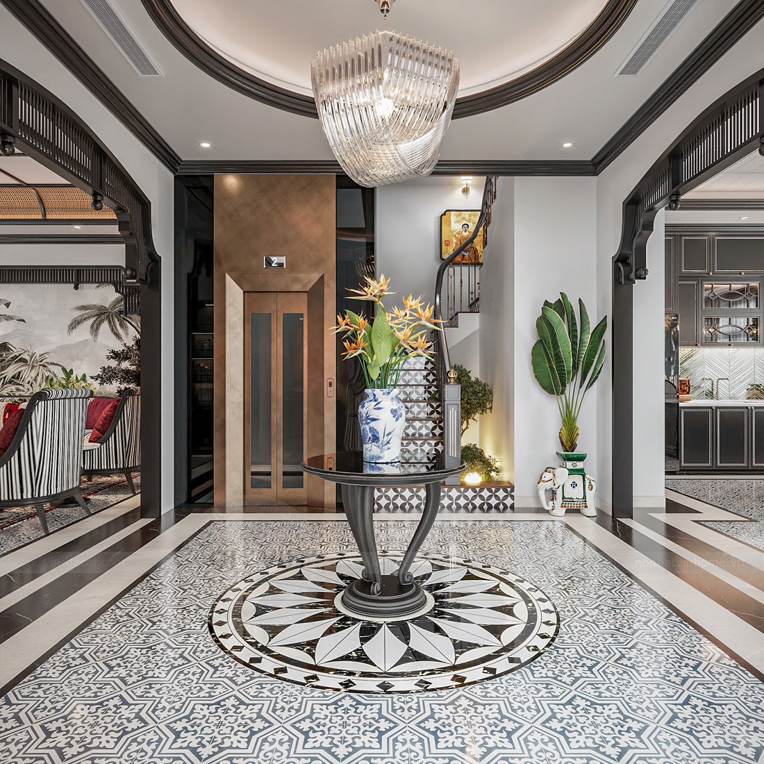 thiết kế thi công biệt thự Vinhomes Vũ Yên nhà anh Trung 13