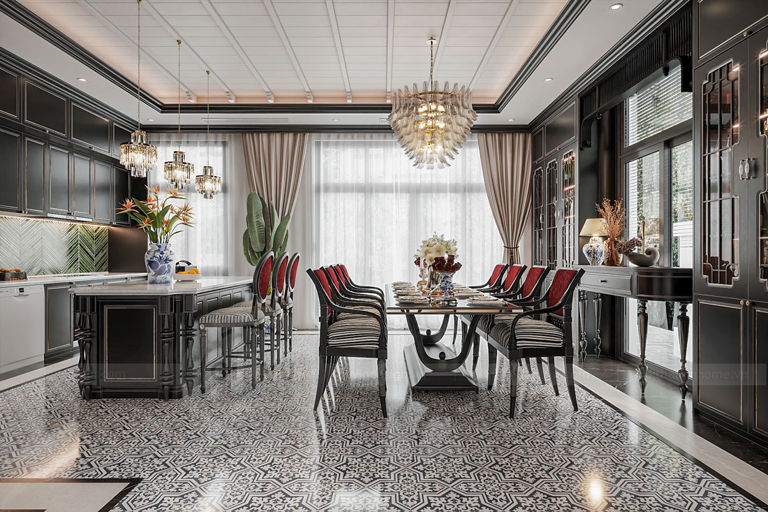 thiết kế thi công biệt thự Vinhomes Vũ Yên nhà anh Trung 16