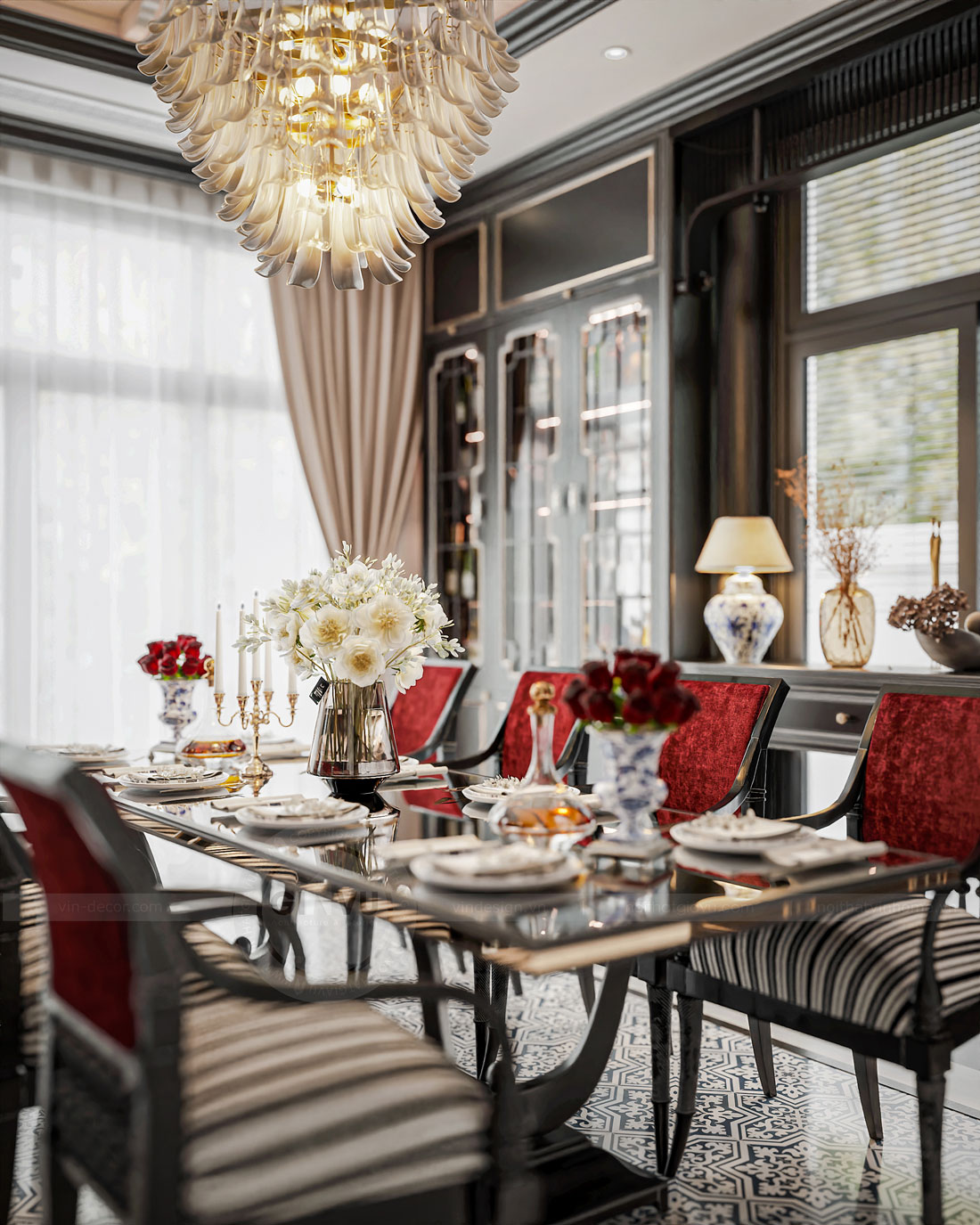 thiết kế thi công biệt thự Vinhomes Vũ Yên nhà anh Trung 18