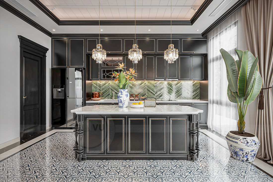 thiết kế thi công biệt thự Vinhomes Vũ Yên nhà anh Trung 19