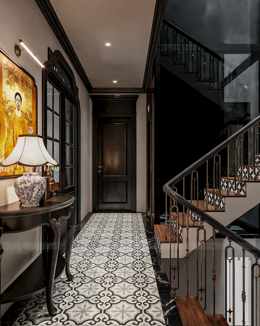 thiết kế thi công biệt thự Vinhomes Vũ Yên nhà anh Trung 25