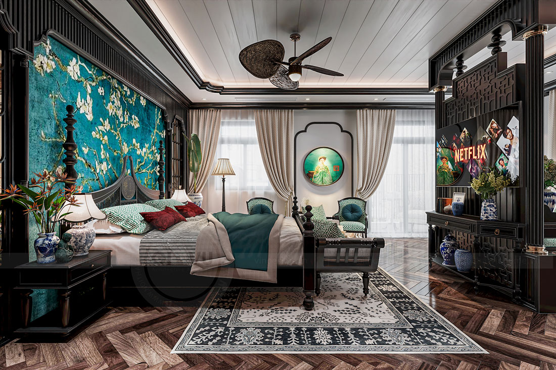 thiết kế thi công biệt thự Vinhomes Vũ Yên nhà anh Trung 27