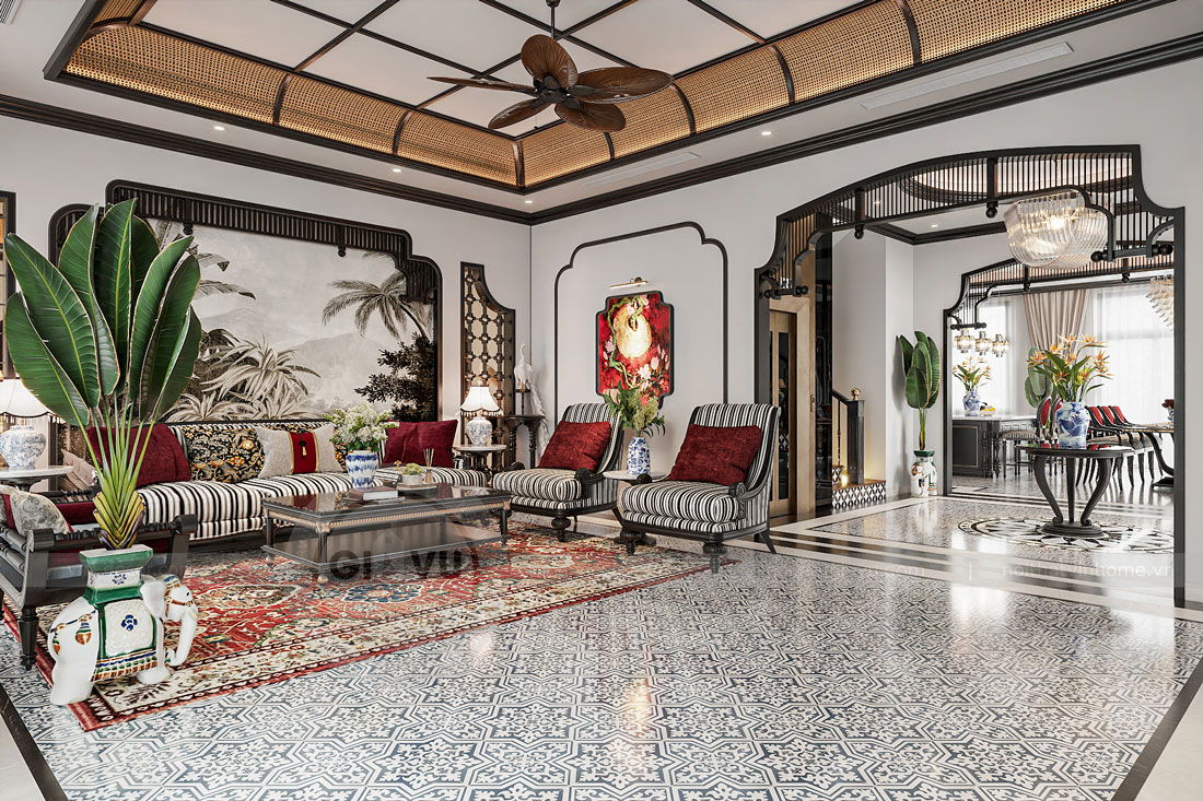 thiết kế thi công biệt thự Vinhomes Vũ Yên nhà anh Trung 4