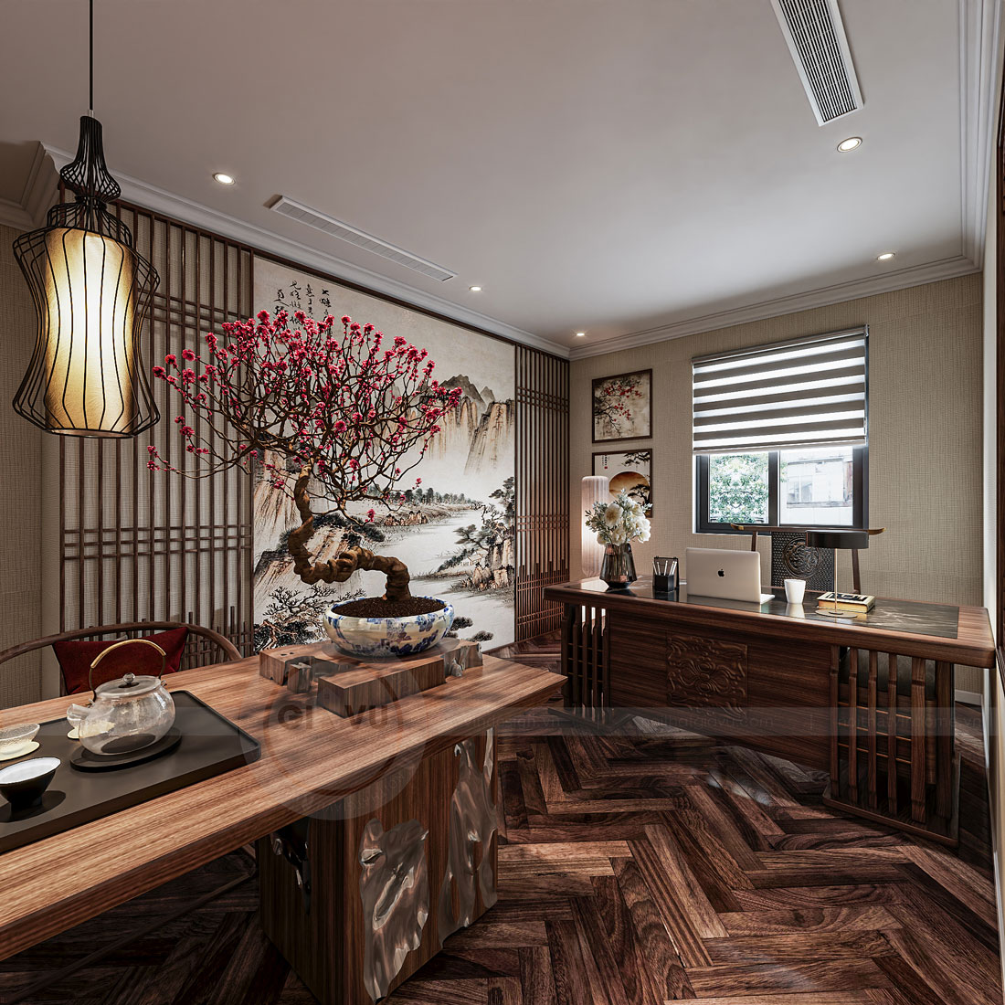 thiết kế thi công biệt thự Vinhomes Vũ Yên nhà anh Trung 40