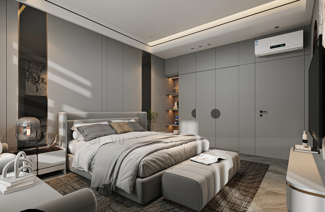 thiết kế thi công biệt thự Vinhomes Vũ Yên nhà anh Trung 46