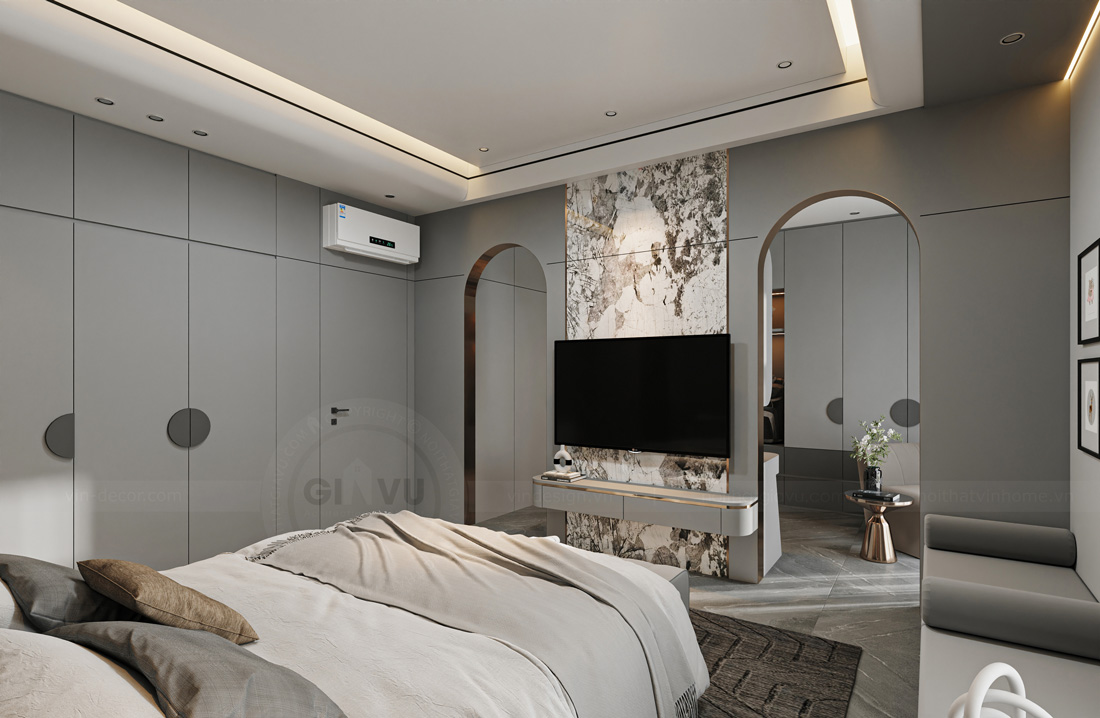 thiết kế thi công biệt thự Vinhomes Vũ Yên nhà anh Trung 47