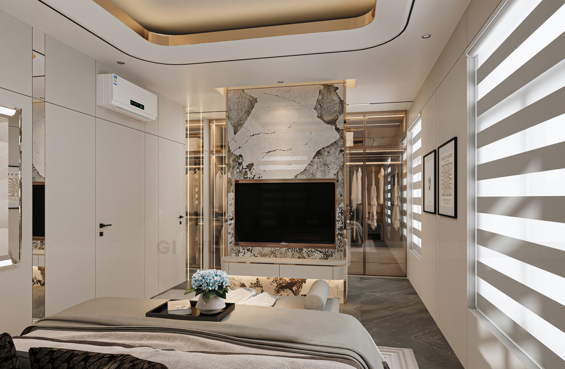 thiết kế thi công biệt thự Vinhomes Vũ Yên nhà anh Trung 54